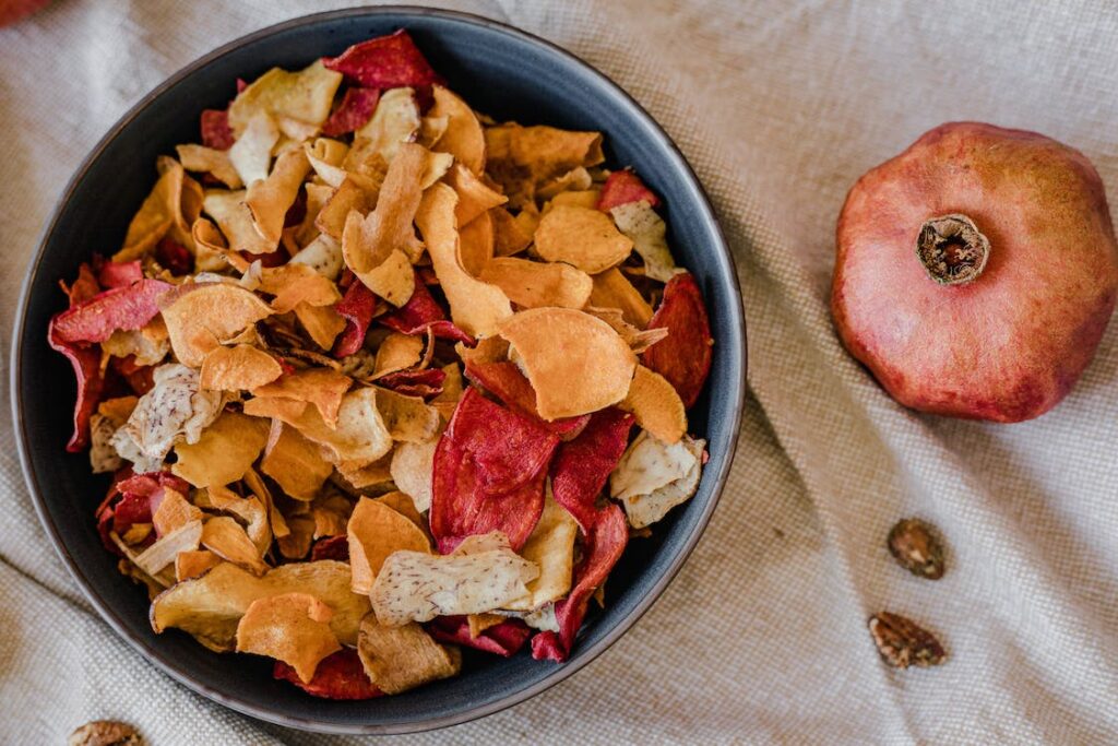 dried fruits and vegetables