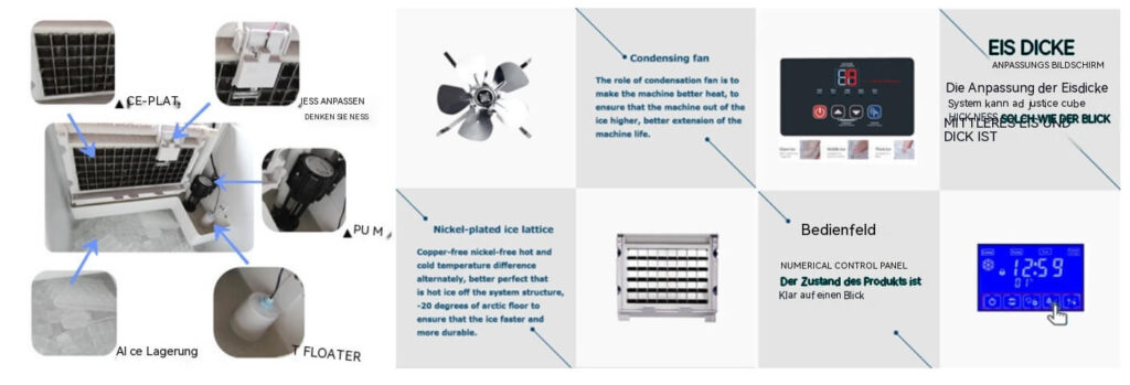 proceso de máquinas para hacer hielo