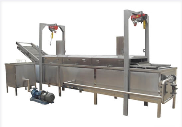 automatic belt frying machine