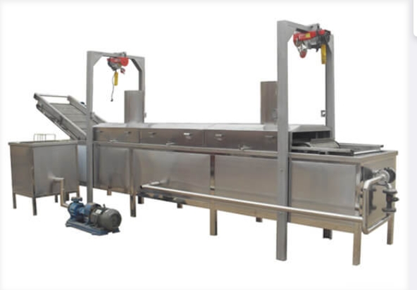 automatic belt frying machine