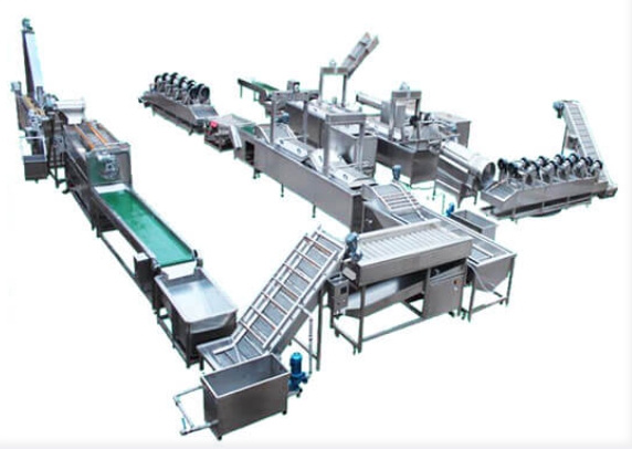 frozen french fries production line