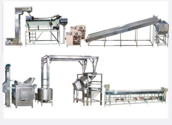 fried peanut processing line