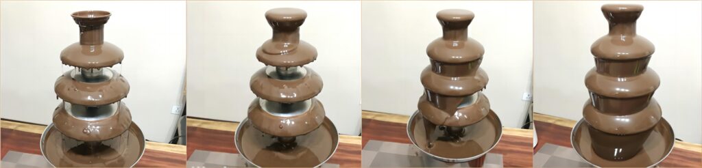 fountain chocolate machine works step